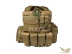 Flyye Force Recon Vest with Pouch Set Ver.MAR KH