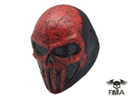 FMA Wire Mesh "SKULL PUNISNER" RED Mask tb574