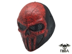 FMA Wire Mesh "SKULL PUNISNER" RED Mask (Senior model)tb576